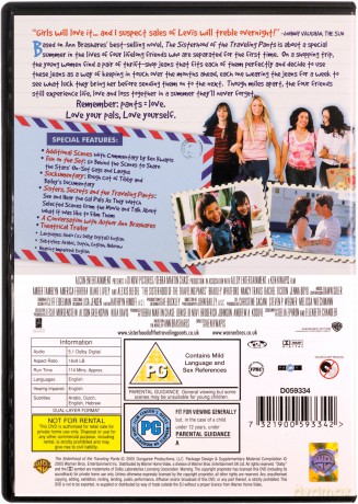 Sisterhood Of Travelling Pants (Stowarzyszenie wędrujących dżinsów) [DVD]