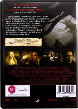 Sleepy Hollow (Jeździec bez głowy) [DVD]