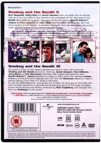 Smokey And The Bandit 1 to 3 Movie Collection (Mistrz kierownicy ucieka) [DVD]