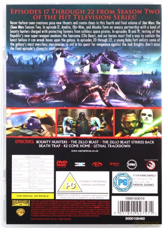 Star Wars The Clone Wars Season 2 - Volume 4 (Gwiezdne Wojny: Wojny klonów) [DVD]