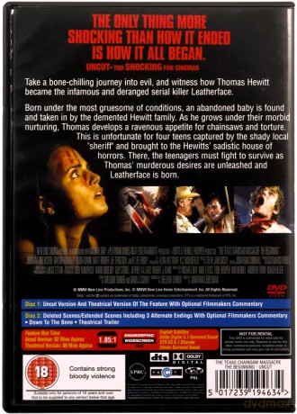Texas Chainsaw Massacre - The Beginning - Uncut (Teksańska masakra piłą mechaniczną: Początek) [DVD]