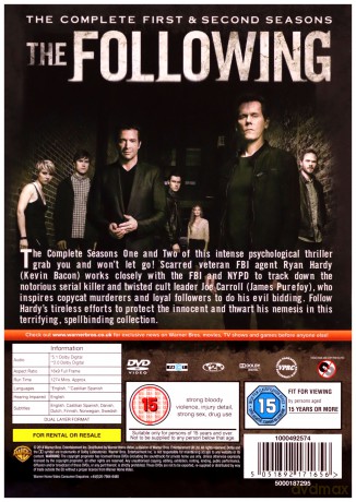 The Following Seasons 1 to 2 [DVD]