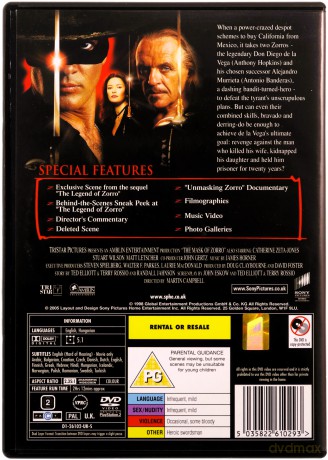 The Mask Of Zorro - Collectors Edition (Maska Zorro) [DVD]