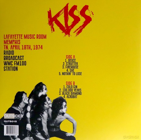 Kiss: Lafayette Music Room. Memphis. Tn April 1974 (Clear) [Winyl]