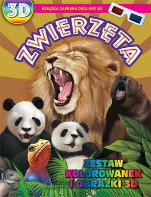 Zwierzęta Kolorowanki I Obrazki 3d [KSIĄŻKA]