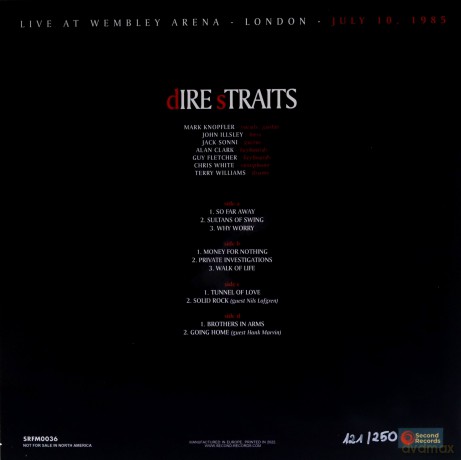 Dire Straits: Live At Wembley Arena London 1985 (Red Marble) [2xWinyl]