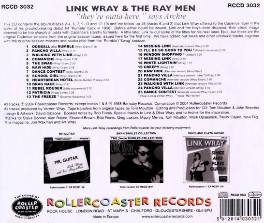Link Wray: Theyre Outta Here. Says Archie [CD]