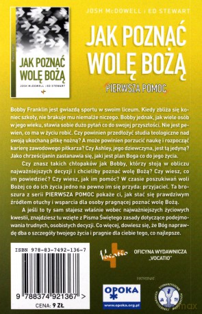 Jak Poznać Wolę Bożą Pierwsza Pomoc - Josh Mcdowell, Ed Stewart  [KSIĄŻKA]