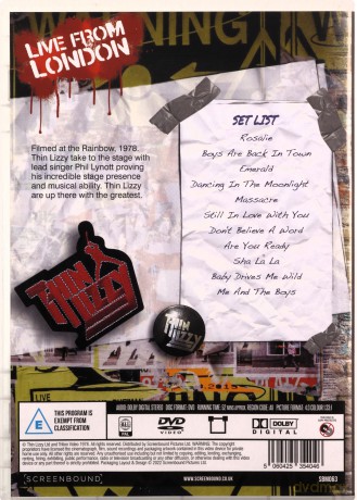 Thin Lizzy - Live From London [DVD]