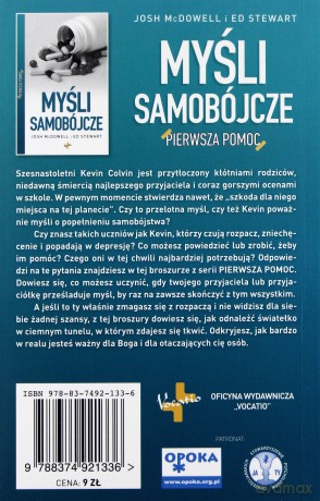 Myśli Samobójcze Pierwsza Pomoc - Josh Mcdowell, Ed Stewart  [KSIĄŻKA]