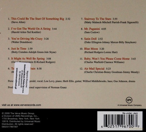 Ella Fitzgerald: Ella In Hollywood [CD]