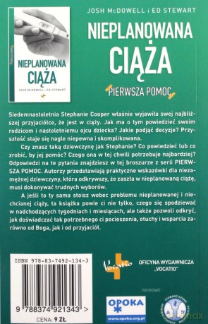Nieplanowana Ciąża Pierwsza Pomoc - Josh Mcdowell, Ed Stewart  [KSIĄŻKA]