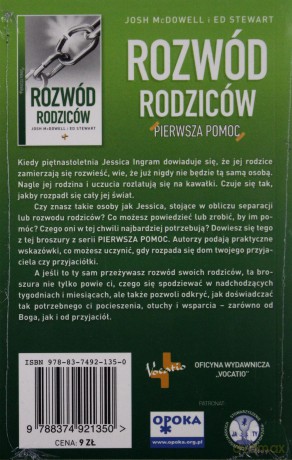 Rozwód Rodziców Pierwsza Pomoc - Josh Mcdowell, Ed Stewart  [KSIĄŻKA]
