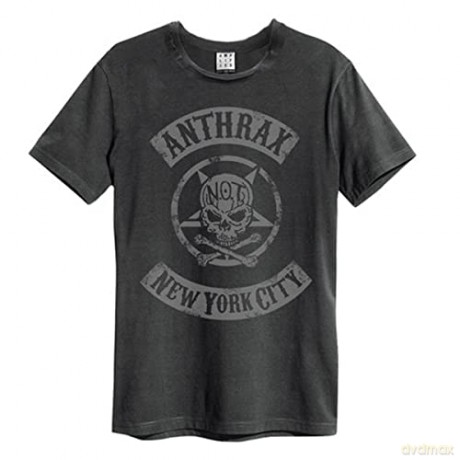 Anthrax: Anthrax New York City Amplified X Large Vintage Charcoal T Shirt