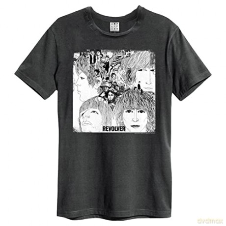 The Beatles: Beatles Revolver Amplified X Large Vintage Charcoal T Shirt