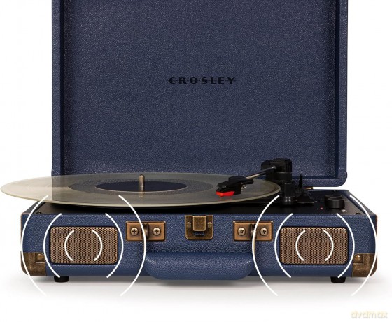 Crosley: Cruiser Plus Deluxe Portable Turntable (Navy) - Now With Bluetooth Out