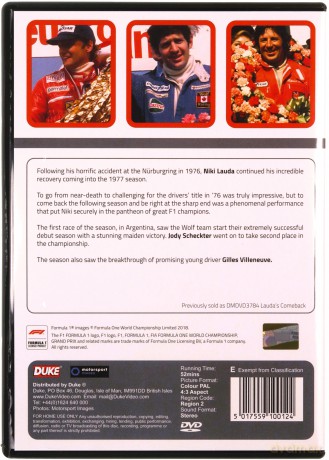Formula One 1977 Laudas Comeback [DVD]