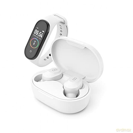 Ledwood: Sport pack - TWS Earphones + activity Tracker KEPLER (White)