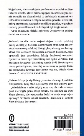 Dziennik 1953-1969 - Witold Gombrowicz [KSIĄŻKA]