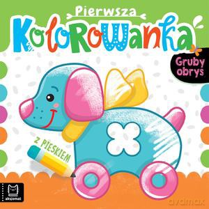 Pierwsza kolorowanka z pieskiem. Gruby obrys - Anna Podgórska [KSIĄŻKA]