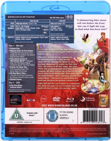 Tinker Bell and The Lost Treasure (Dzwoneczek i Zaginiony Skarb) [Blu-Ray]+[DVD]