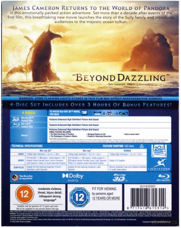 Avatar: The Way of Water (Avatar: Istota wody) [Blu-Ray 3D]+[3xBlu-Ray]