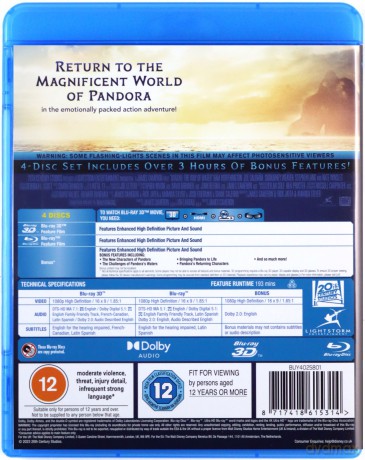 Avatar: The Way of Water (Avatar: Istota wody) [Blu-Ray 3D]+[3xBlu-Ray]