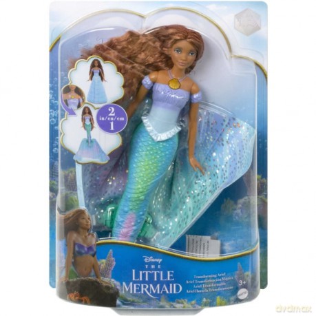 Lalka Disney Mała Syrenka Arielka lalka filmowa - syrenka magiczna przemiana