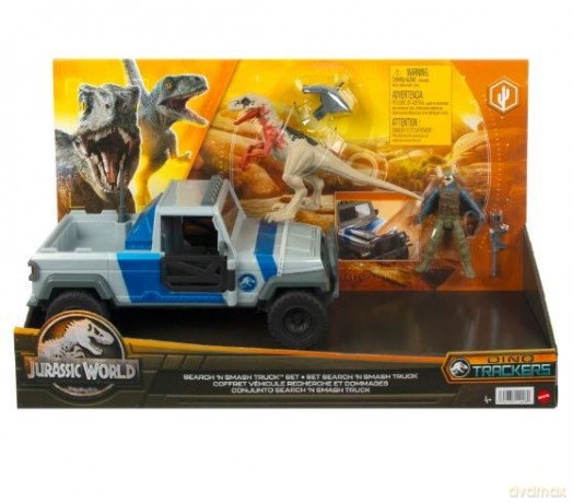Zestaw z figurkami Jurassic World Pojazd tropiący dinoatak [FIGURKA]