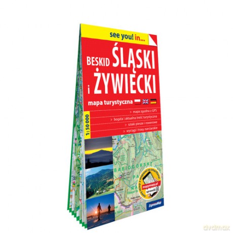 Beskid Śląski i Żywiecki papierowa mapa turystyczna 1:50 000