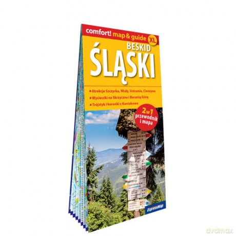 Beskid Śląski; laminowany map&guide (2w1: przewodnik i mapa) - Malwina Flaczyńska