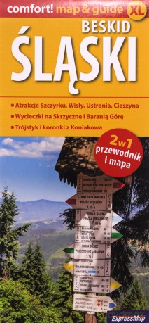 Beskid Śląski; laminowany map&guide (2w1: przewodnik i mapa) - Malwina Flaczyńska