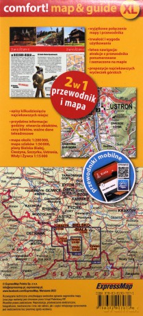 Beskid Śląski; laminowany map&guide (2w1: przewodnik i mapa) - Malwina Flaczyńska