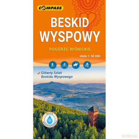 Beskid Wyspowy Pogórze Wiśnickie laminowana
