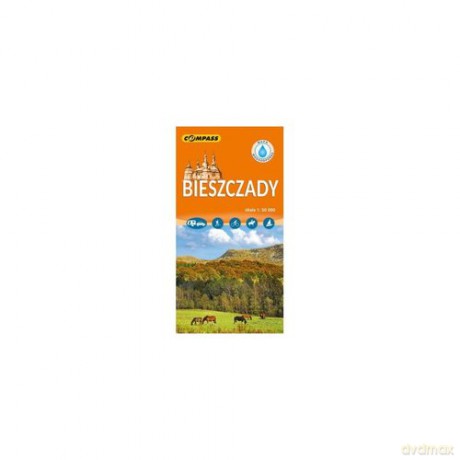 Bieszczady mapa laminowana skala 1:50 000