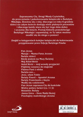 Święty Mikołaj Książeczka Do Kolorowania [KSIĄŻKA]