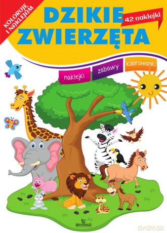 Koloruję i naklejam Dzikie zwierzęta - Monika Matusiak [KSIĄŻKA]