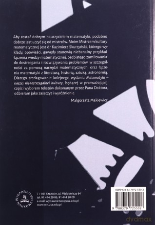 Matematyka nasza niedostrzegalna kultura [KSIĄŻKA]