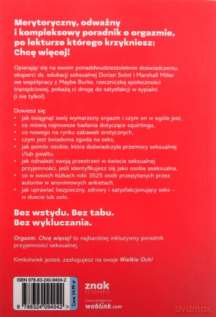 Orgazm. Chcę więcej! Kompleksowy poradnik dla pragnących przyjemności - Marshall Miller, DorianSolot [KSIĄŻKA]