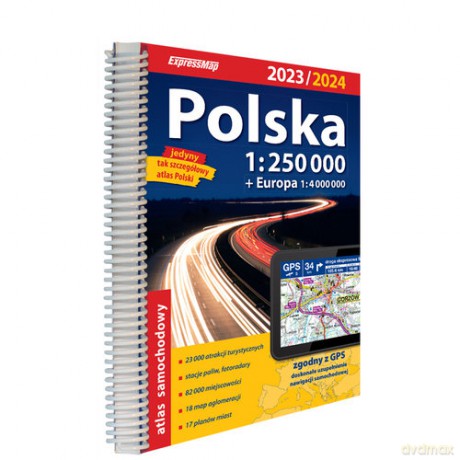 Polska Atlas samochodowy 1:250 000