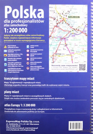 Polska dla profesjonalistów Atlas samochodowy + instrukcja pierwszej pomocy 1:200 000