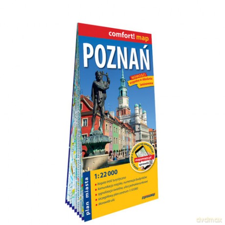 Poznań laminowany plan miasta 1:22 000