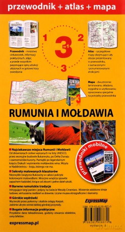 Rumunia i Mołdawia 3w1 przewodnik + atlas + mapa - Figiel Stanislaw