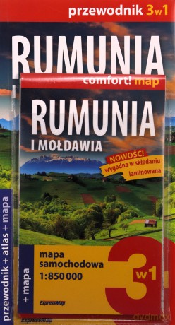 Rumunia i Mołdawia 3w1 przewodnik + atlas + mapa - Figiel Stanislaw