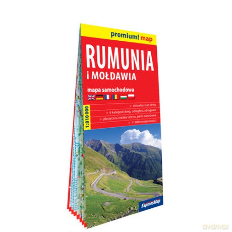 Rumunia i Mołdawia mapa samochodowa 1:700 000