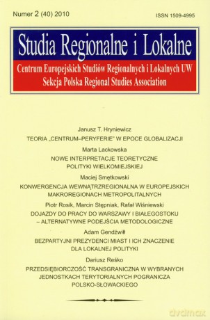 Studia Regionalne i Lokalne 2/2010 [KSIĄŻKA]