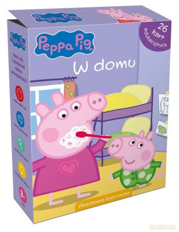 Świnka Peppa W domu Karty edukacyjne w pudełku [KSIĄŻKA]