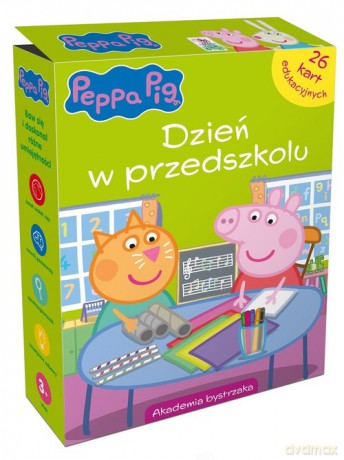 Świnka Peppa. Dzień w przedszkolu. 26 Kart edukacyjnych [KSIĄŻKA]
