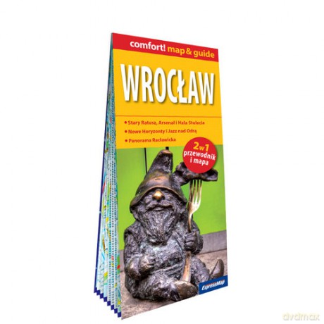 Wrocław laminowany map&guide 2w1: przewodnik i mapa