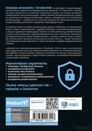 Laboratorium cyberbezpieczeństwa w Dockerze. Zrób to sam - Krzysztof Godzisz [KSIĄŻKA]